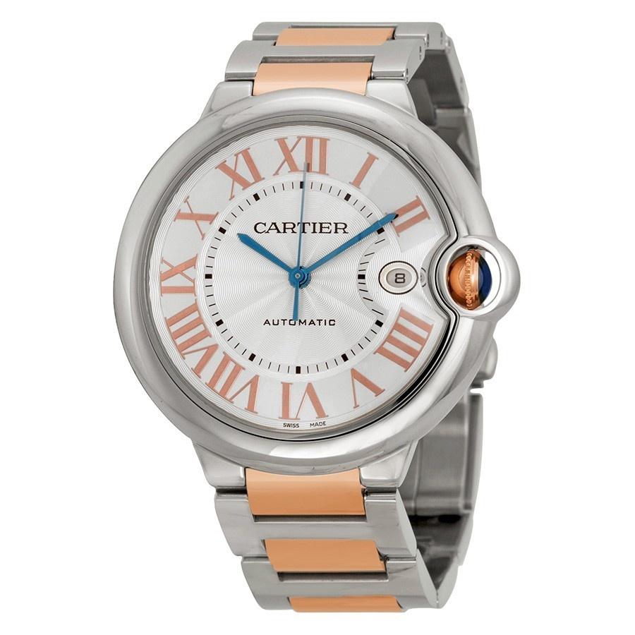 Cartier Men&#39;s W6920095 Ballon Bleu 18kt Pink Gold Automatic Two-Tone Stainless Steel Watch