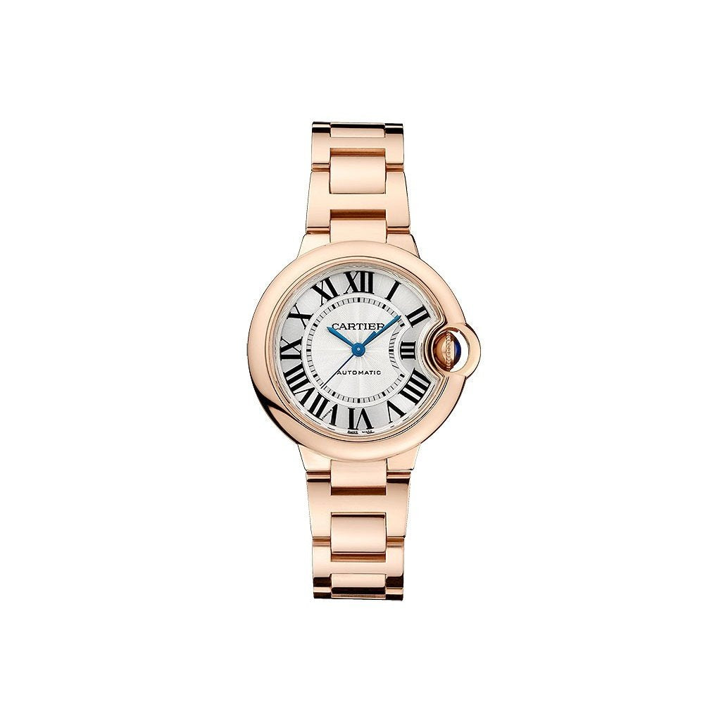 Cartier Women's W6920096 Ballon Bleu Rose Gold-Tone Stainless Steel Watch