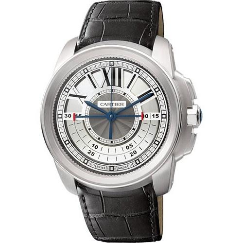 Cartier Men's W7100005 Calibre De Cartier Black Leather Watch