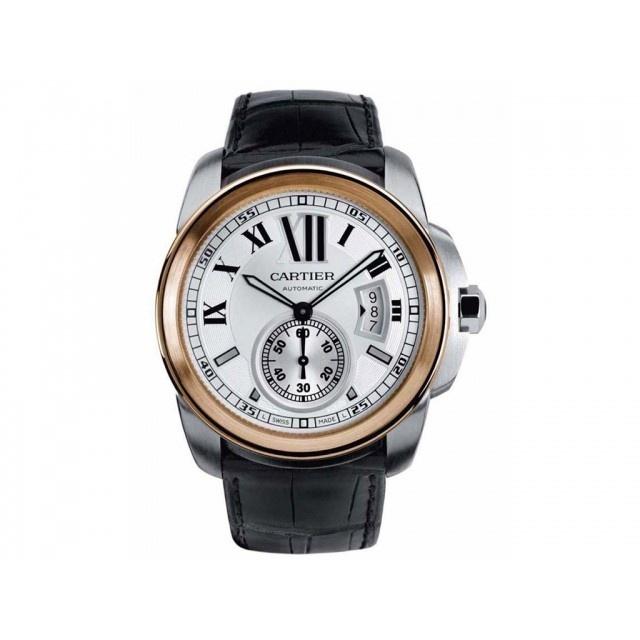 Cartier Men's W7100011 Calibre De Cartier Brown Leather Watch