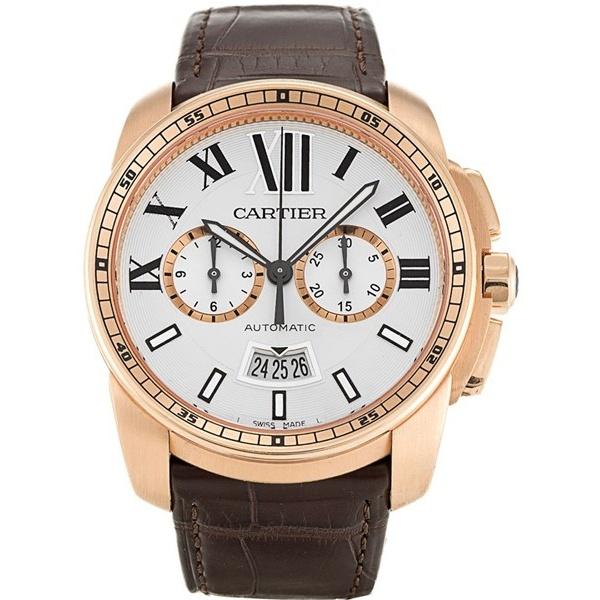 Cartier Women's W7100044 Calibre De Cartier Brown Leather Watch