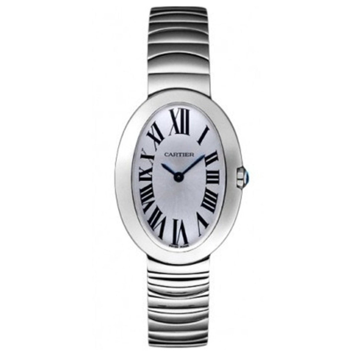 Cartier Women's W8000006 Baignoire White Gold-Tone Stainless Steel Watch