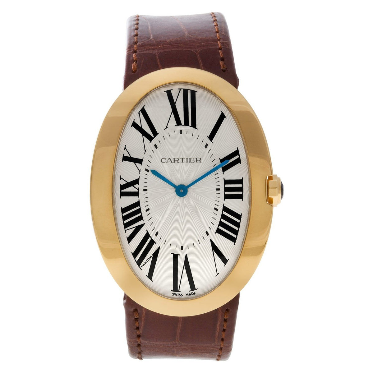 Cartier Women's W8000013 Baignoire Brown Leather Watch