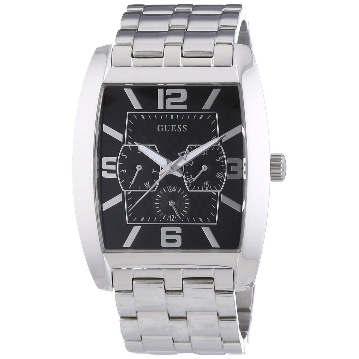 Guess Men's W95015G1 Poer Broker Multi-Function Extra Strap Stainless Steel Watch