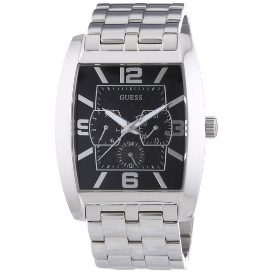 Guess Men's W95015G1 Poer Broker Multi-Function Extra Strap Stainless Steel Watch
