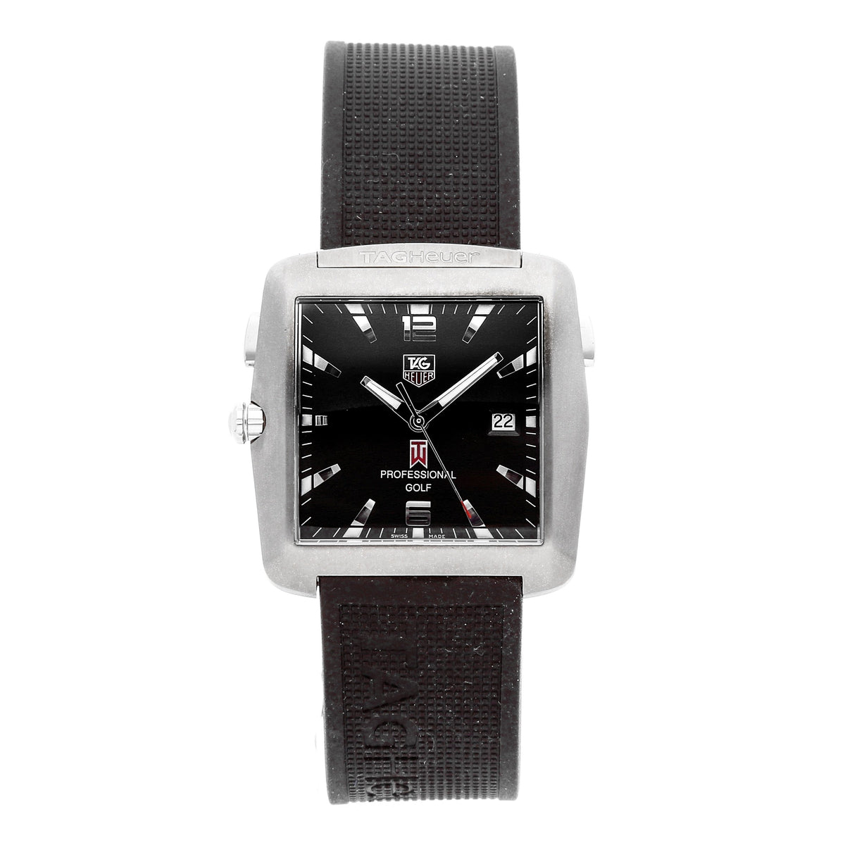 Tag Heuer Men's WAE1110.FT6004 Golf Black Silicon Watch