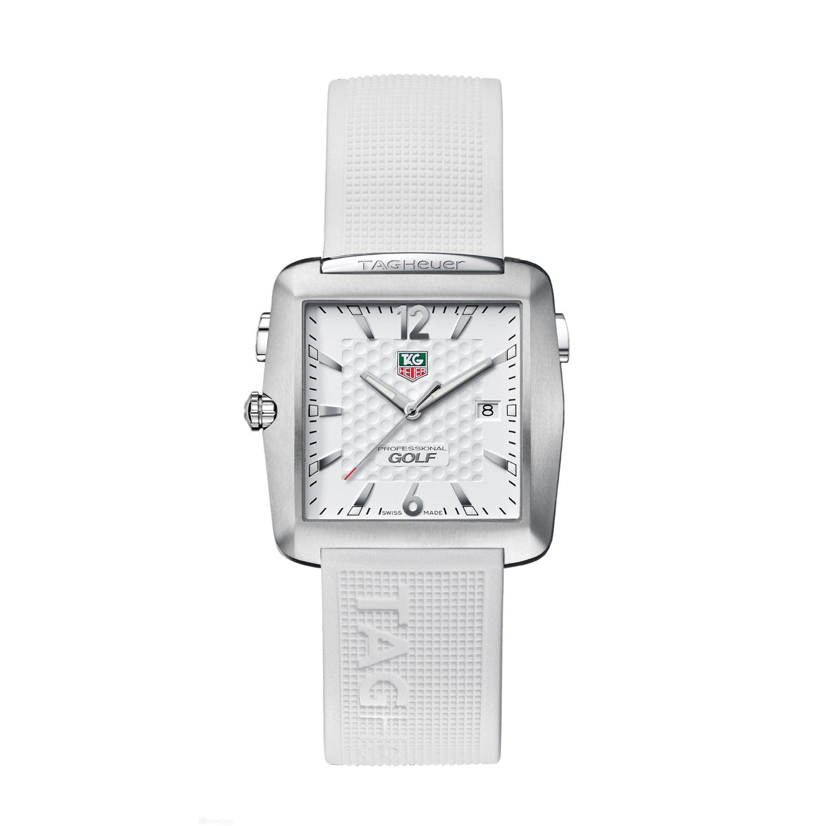 Tag Heuer Unisex WAE1112.FT6008 Golf White Silicon Watch