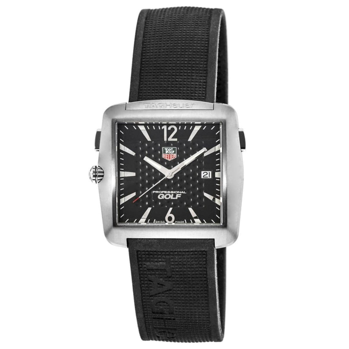 Tag Heuer Men's WAE1116.FT6004 Golf Black Silicon Watch