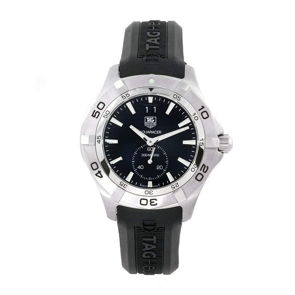 Tag Heuer Men&#39;s WAF1014.FT8010 Aquaracer Black Rubber Watch