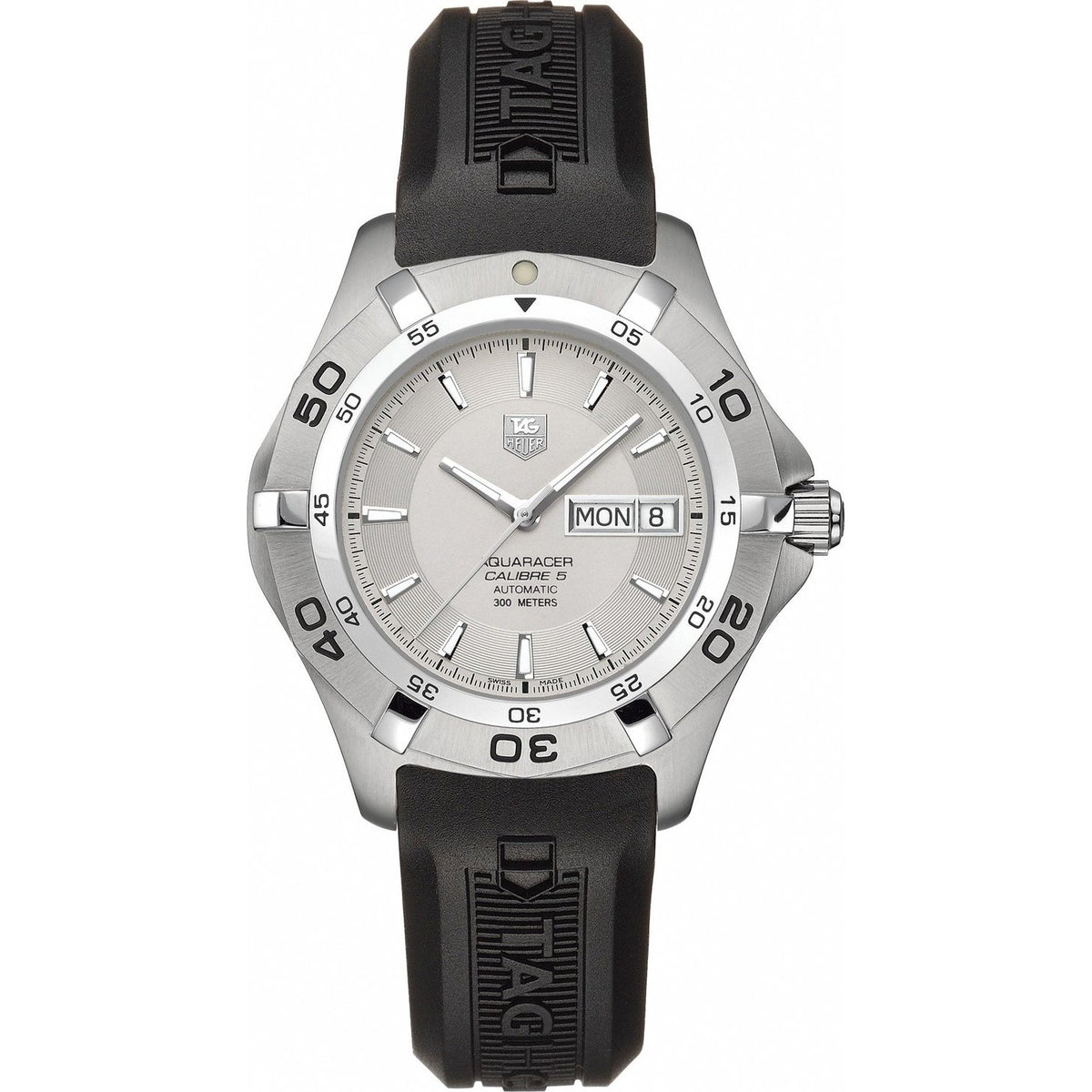 Tag Heuer Men&#39;s WAF1015.FT8010 Aquaracer Black Rubber Watch