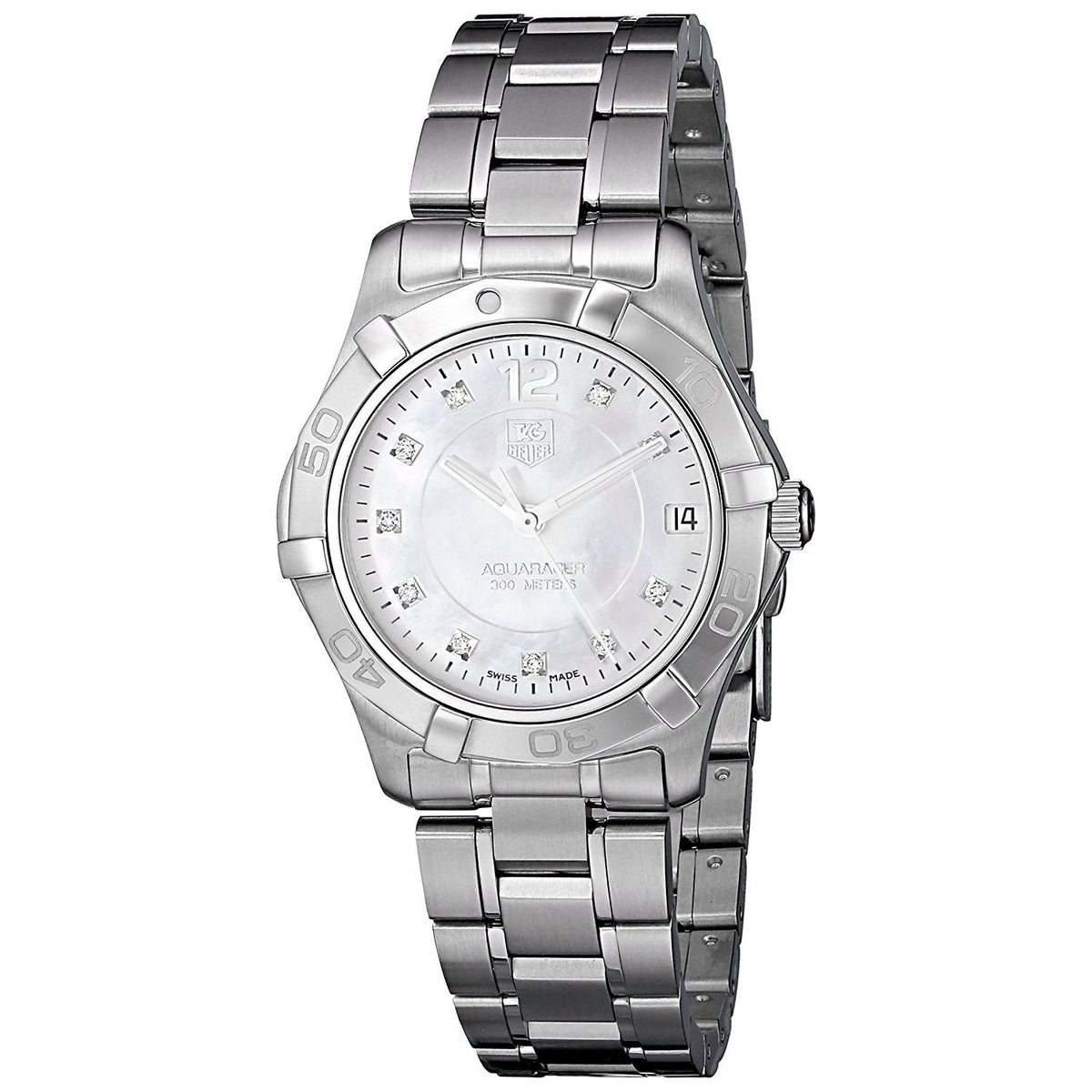 Tag Heuer Women&#39;s WAF1312.BA0817 Aquaracer Diamond Stainless Steel Watch
