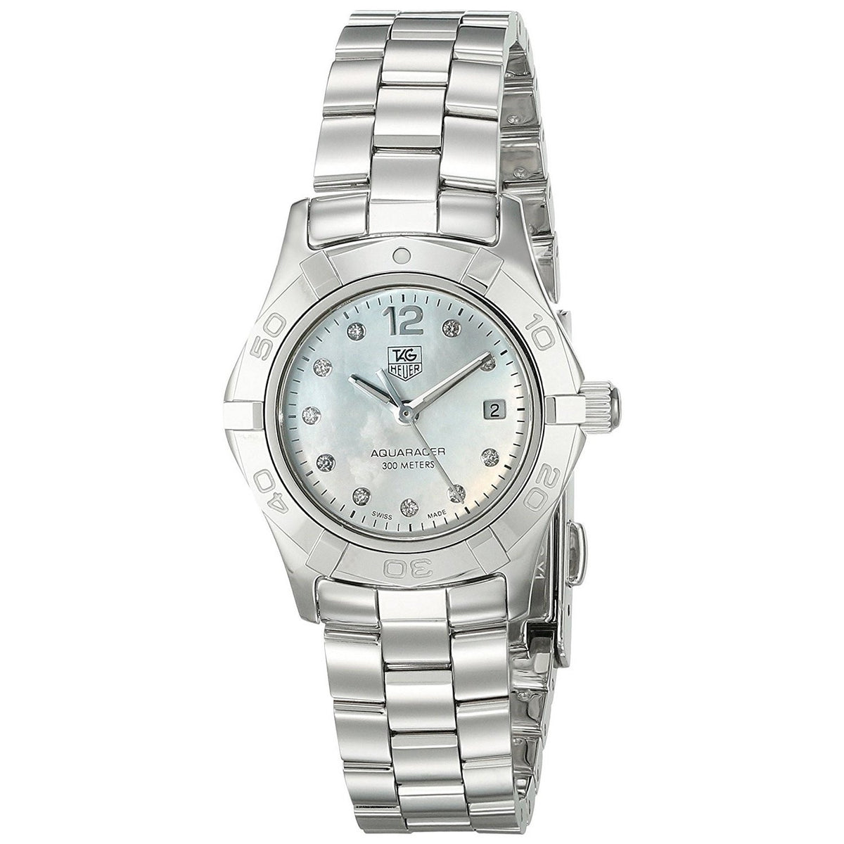Tag Heuer Women&#39;s WAF1415.BA0824 Aquaracer Diamond Stainless Steel Watch