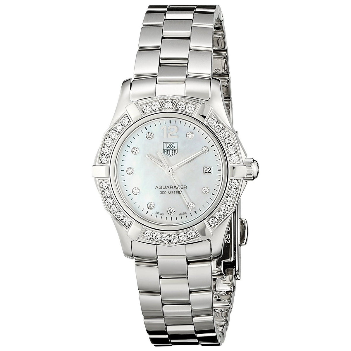 Tag Heuer Women&#39;s WAF1416.BA0824 Aquaracer Diamond Stainless Steel Watch