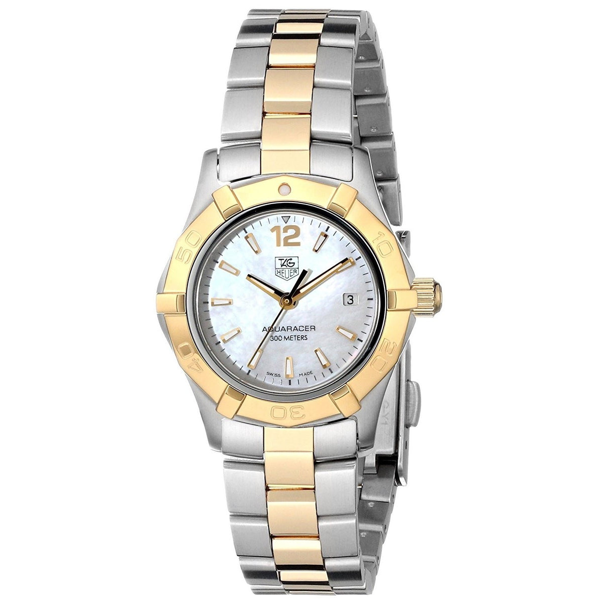 Tag Heuer Women&#39;s WAF1424.BB0825 Aquaracer 18kt yellow gold Two-Tone Stainless Steel Watch