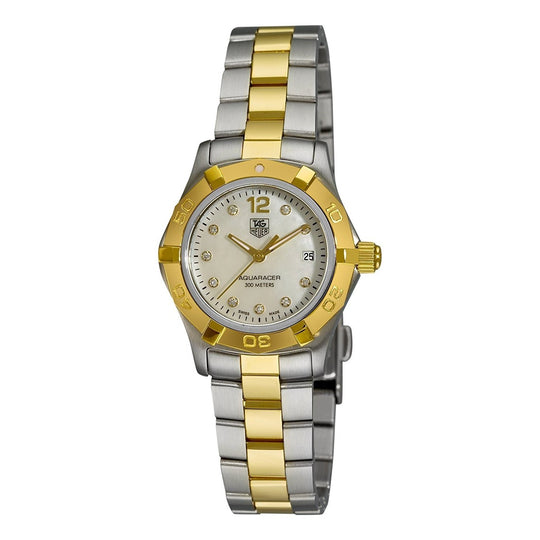 Tag Heuer Women's WAF1425.BB0825 Aquaracer 18kt yellow gold diamond Two-Tone Stainless Steel Watch