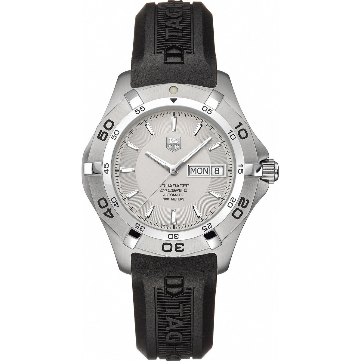 Tag Heuer Men&#39;s WAF2011.FT8010 Aquaracer Automatic Black Rubber Watch