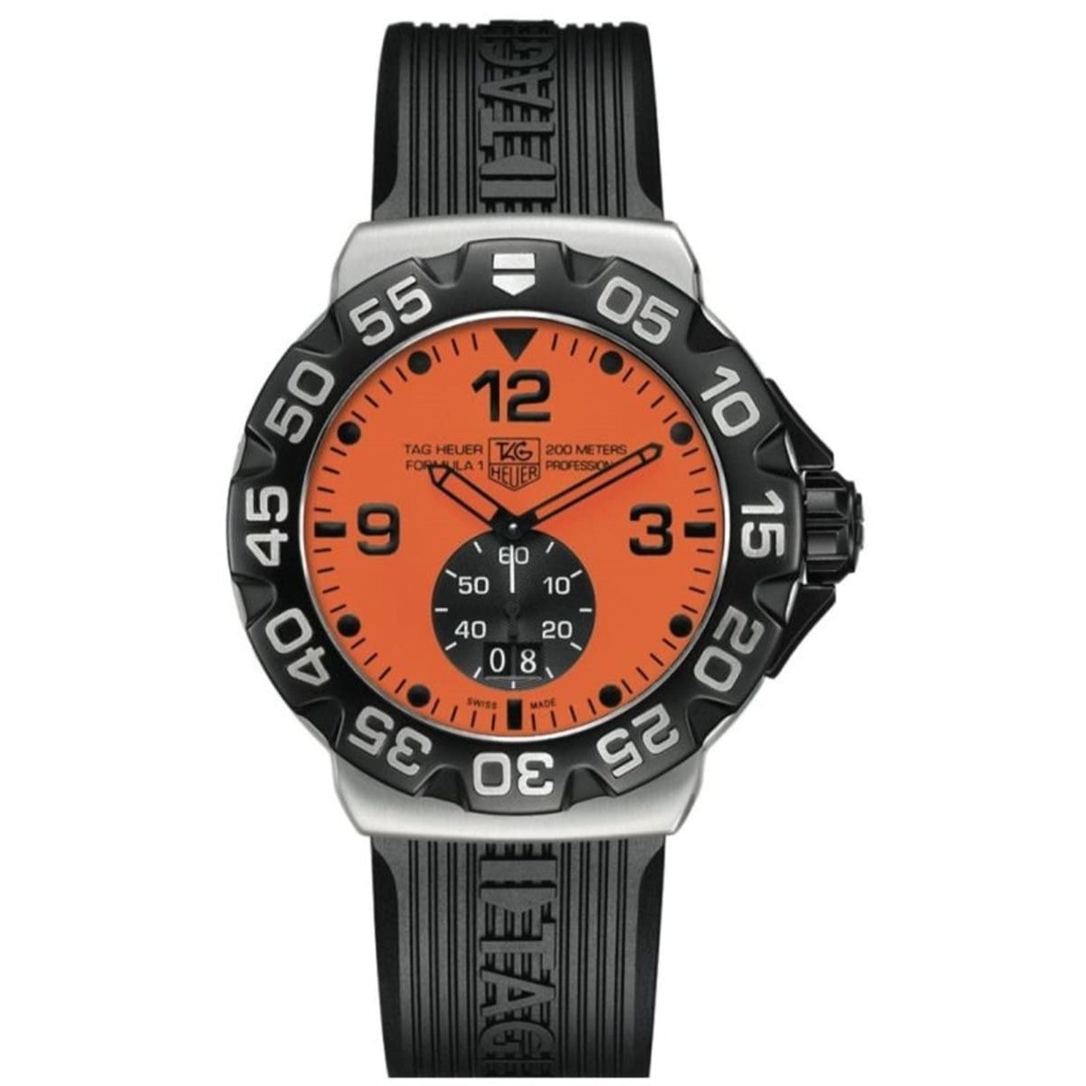 Tag Heuer Men's WAH1012.FT6026 Formula One Black Rubber Watch