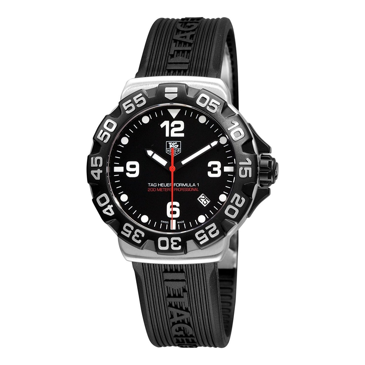 Tag Heuer Men&#39;s WAH1110.FT6024 Formula One Black Rubber Watch