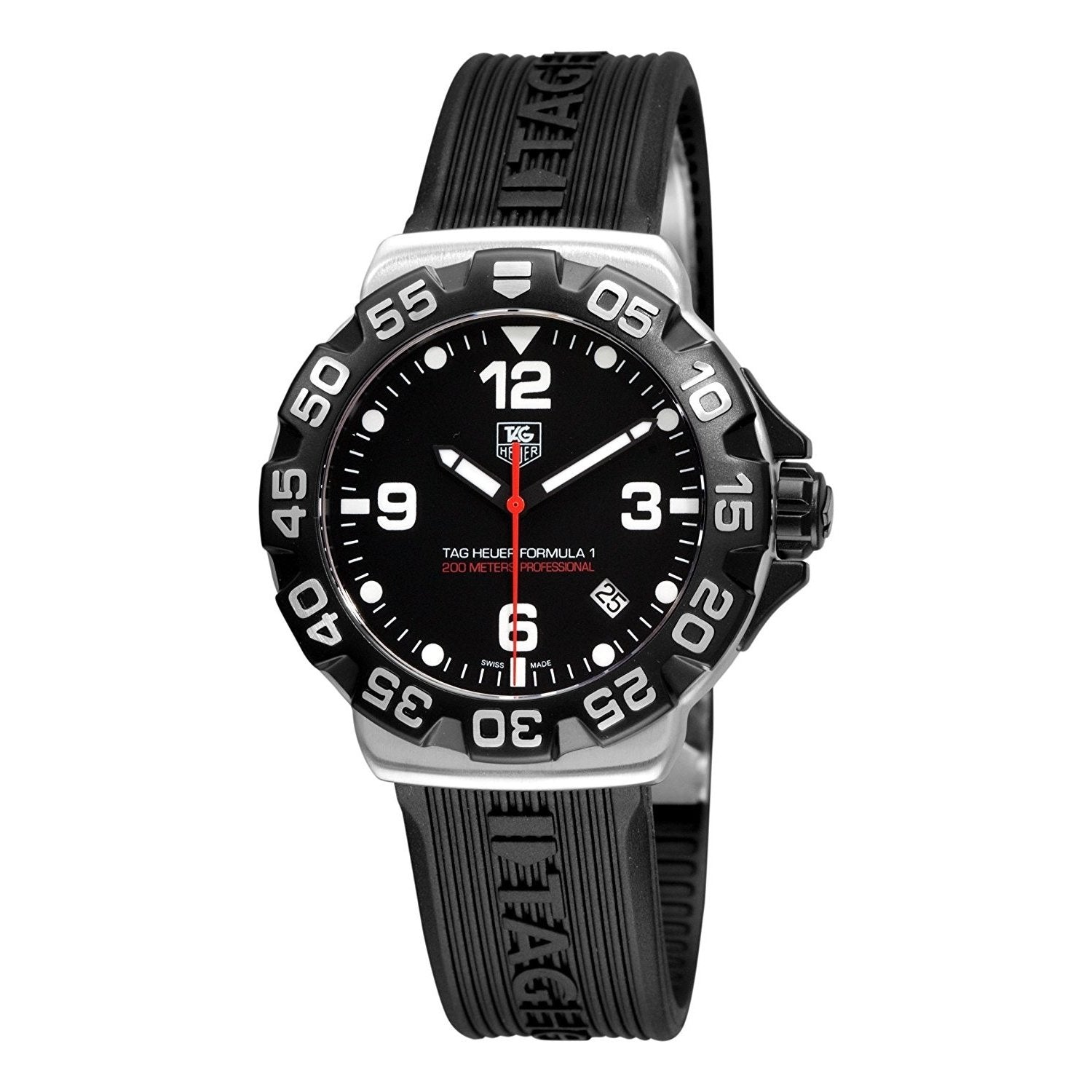 Tag Heuer Men s WAH1110.FT6024 Formula One Black Rubber Watch
