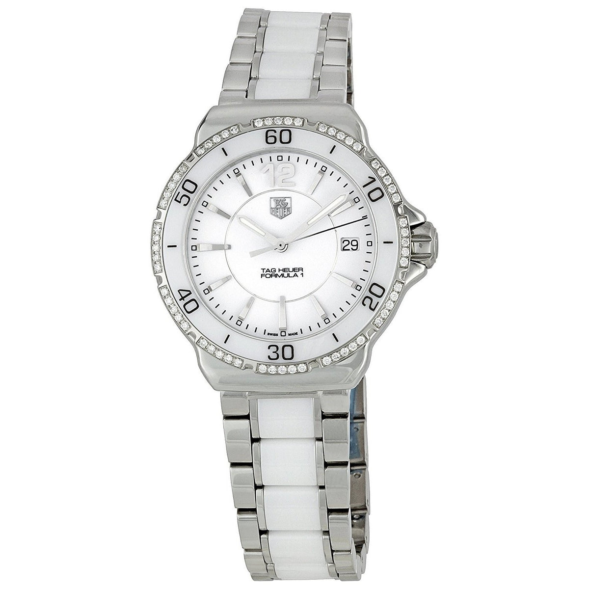 Tag Heuer Women&#39;s WAH1213.BA0861 Formula One Diamond Two-Tone Ceramic Watch