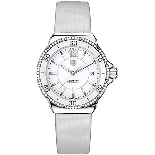 Tag Heuer Women's WAH1213.FC6219 Formula 1 White Leather Watch