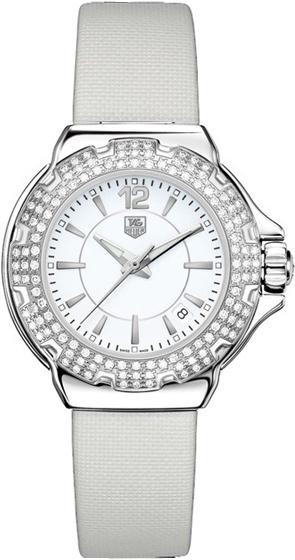 Tag Heuer Men's WAH1215.FC6219 Formula 1 White Leather Watch