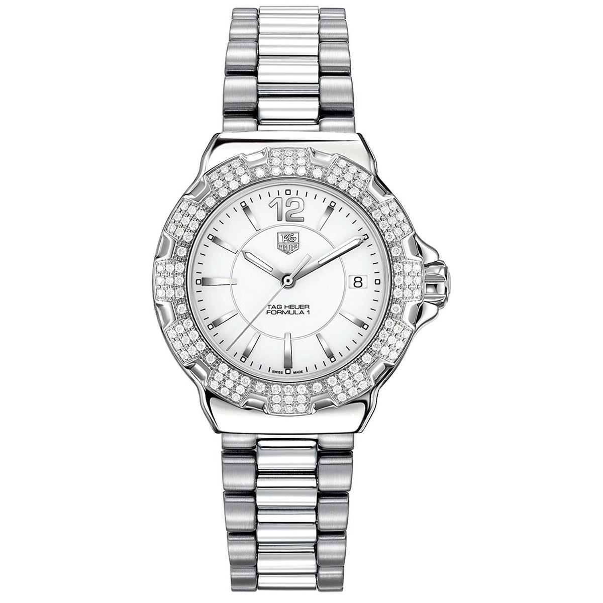 Tag Heuer Women&#39;s WAH1218.BA0852 Formula 1 Diamond Stainless Steel Watch