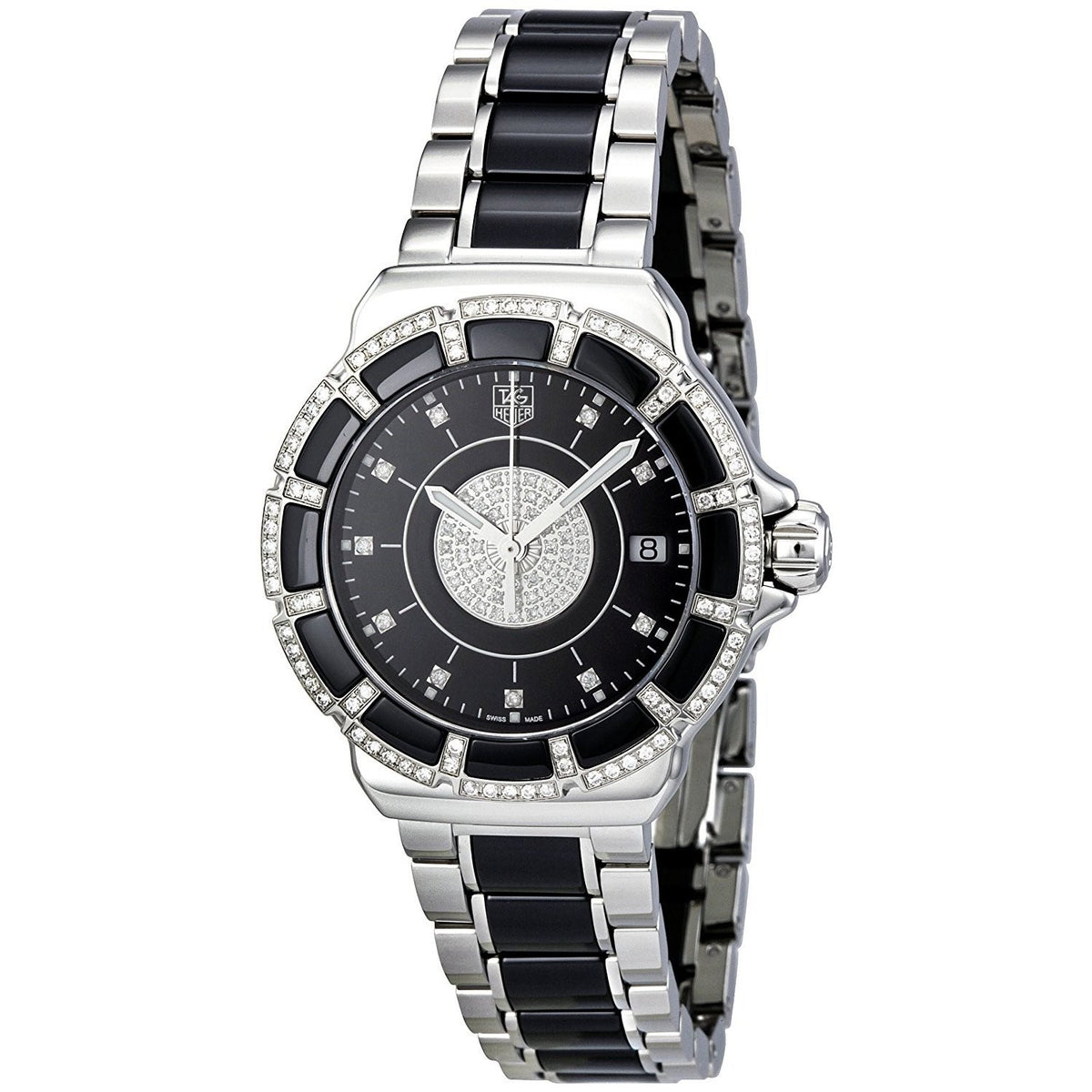 Tag Heuer Women&#39;s WAH1219.BA0859 Formula 1 Diamond Two-Tone Stainless Steel and Ceramic Watch