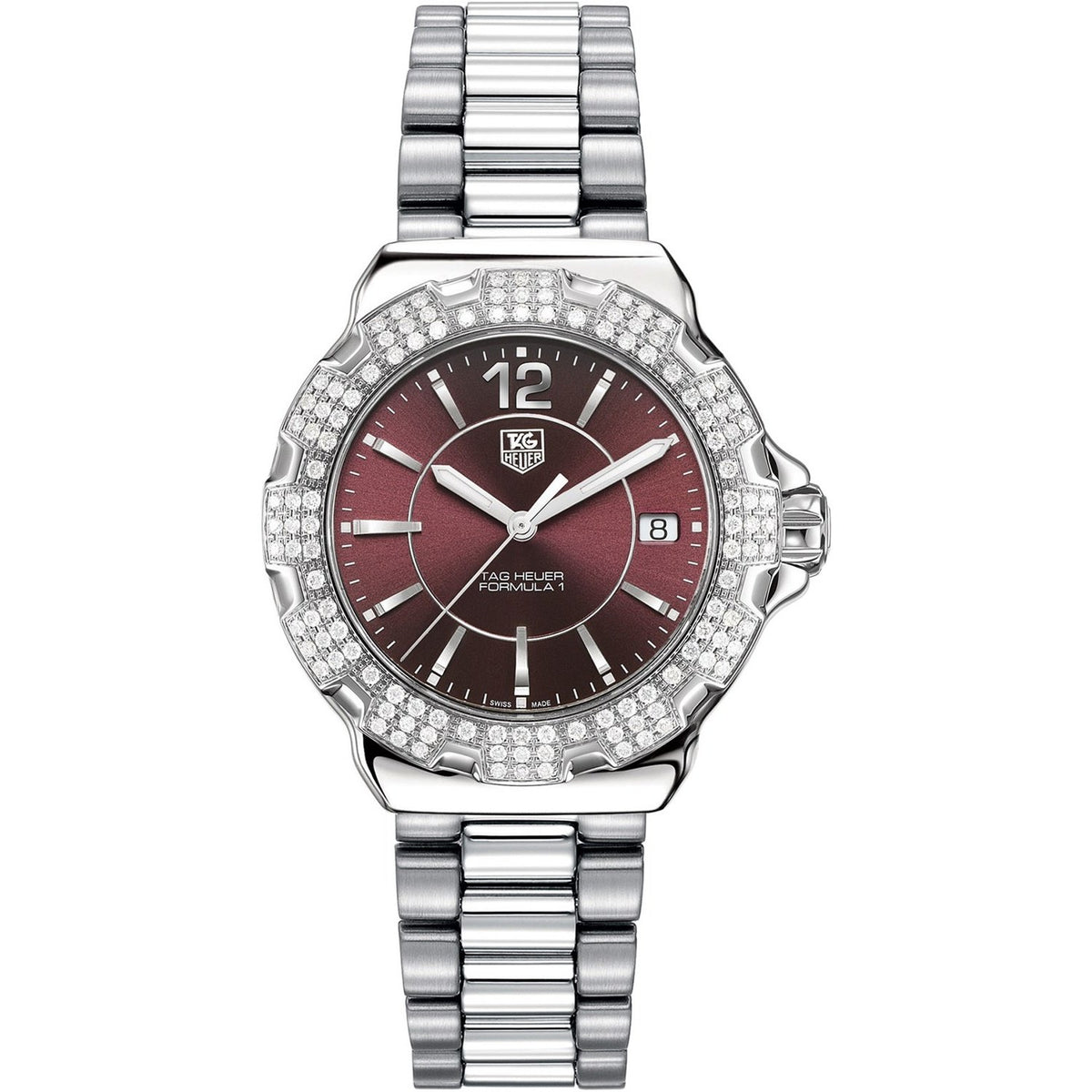 Tag Heuer Women&#39;s WAH121B.BA0852 Formula 1 Diamond Stainless Steel Watch
