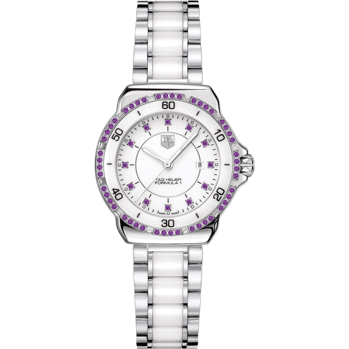 Tag Heuer Women&#39;s WAH1318.BA0868 Formula 1 Diamond Two-Tone Stainless Steel and Ceramic Watch