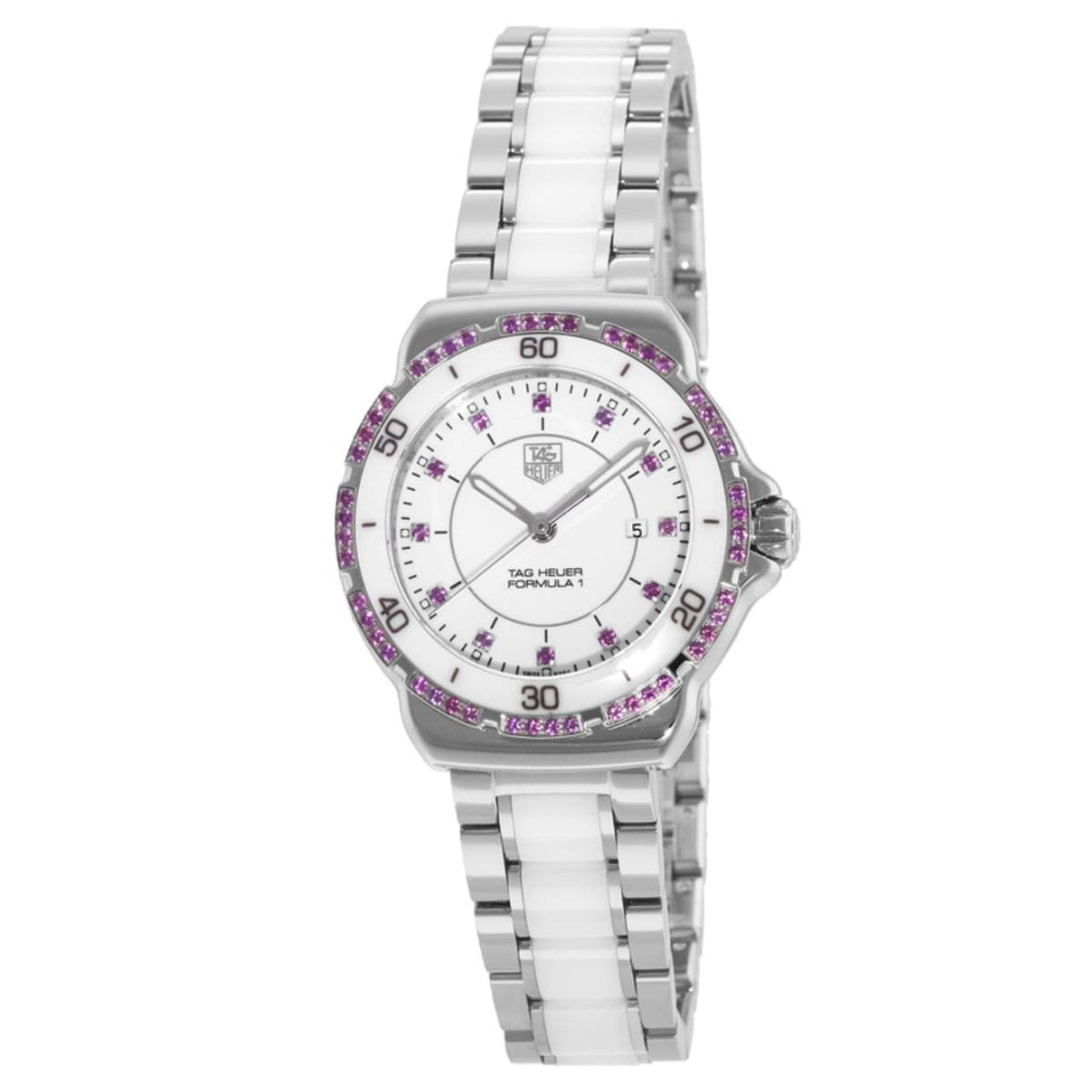 Tag Heuer Women&#39;s WAH1319.BA0868 Formula 1 Diamond Two-Tone Stainless Steel and Ceramic Watch