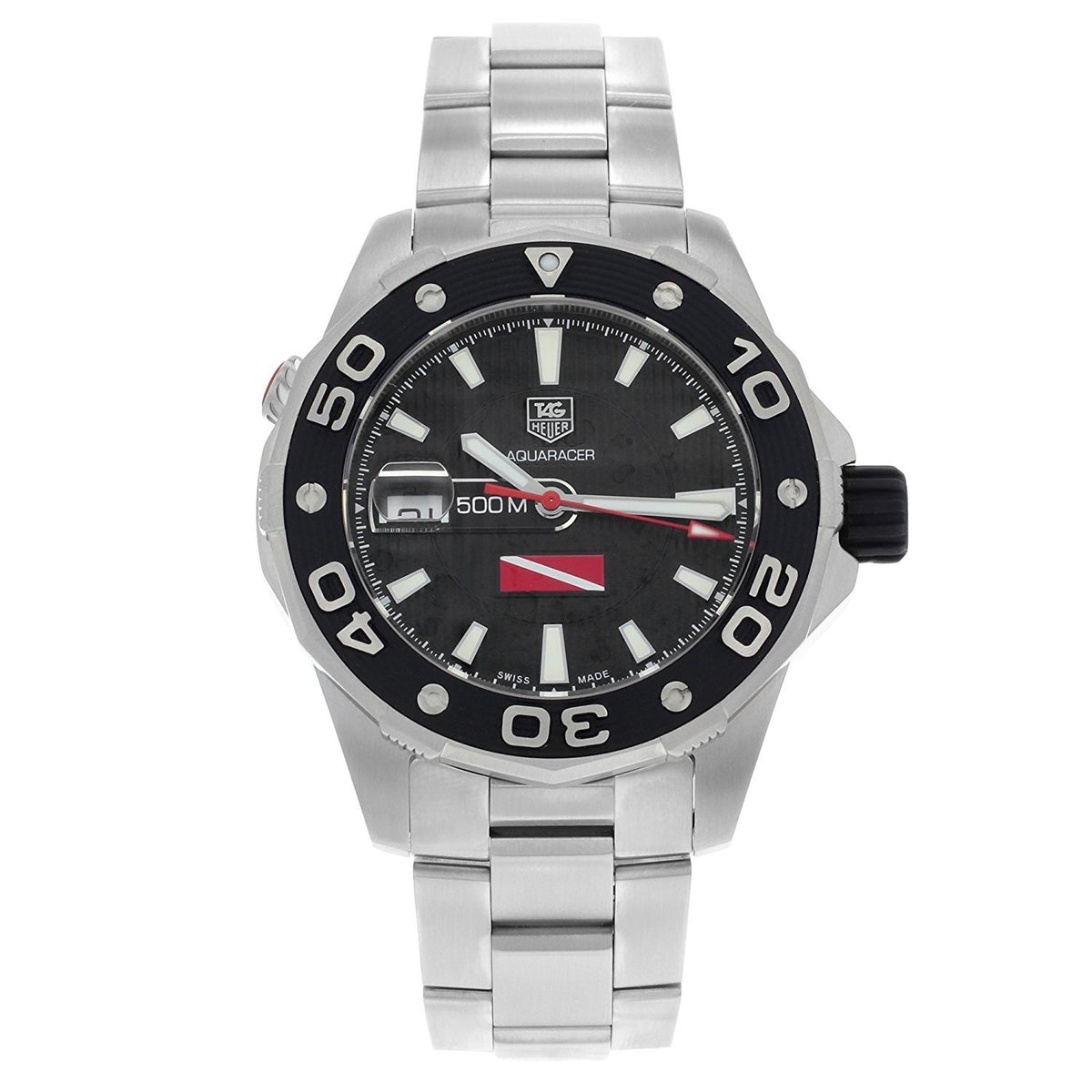 Tag Heuer Men&#39;s WAJ211A.BA0870 Aquaracer Automatic Stainless Steel Watch