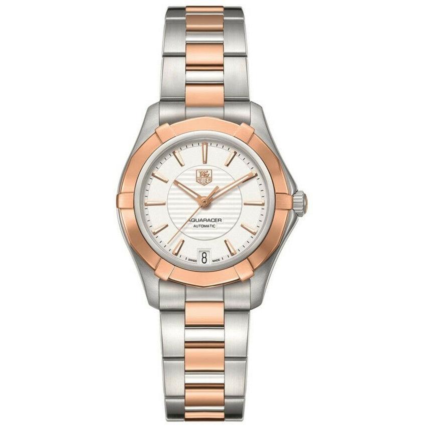 Tag Heuer Women&#39;s WAP2350.BD0838 Aquaracer Two-Tone Stainless Steel with 18kt Rose Gold links Watch