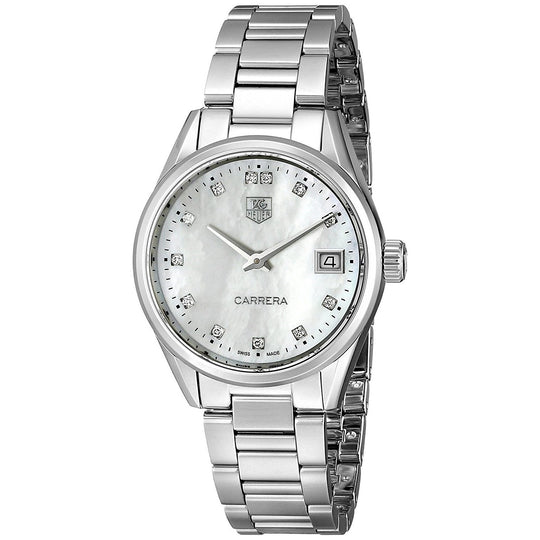 Tag Heuer Women's WAR1314.BA0778 Carrera Diamond Stainless Steel Watch