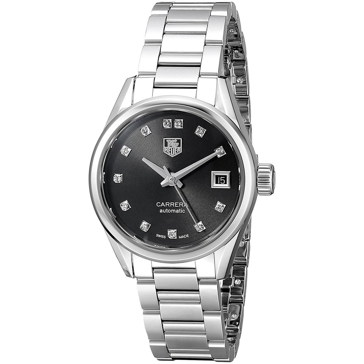 Tag Heuer Women&#39;s WAR2413.BA0770 Carrera Diamond Automatic Stainless Steel Watch