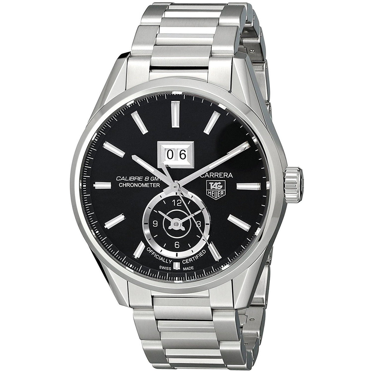 Tag Heuer Men&#39;s WAR5010.BA0723 Carrera Automatic Stainless Steel Watch