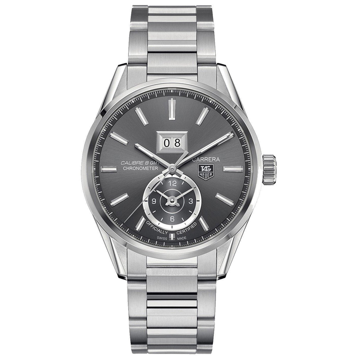 Tag Heuer Men&#39;s WAR5012.BA0723 Carrera GMT Automatic Stainless Steel Watch