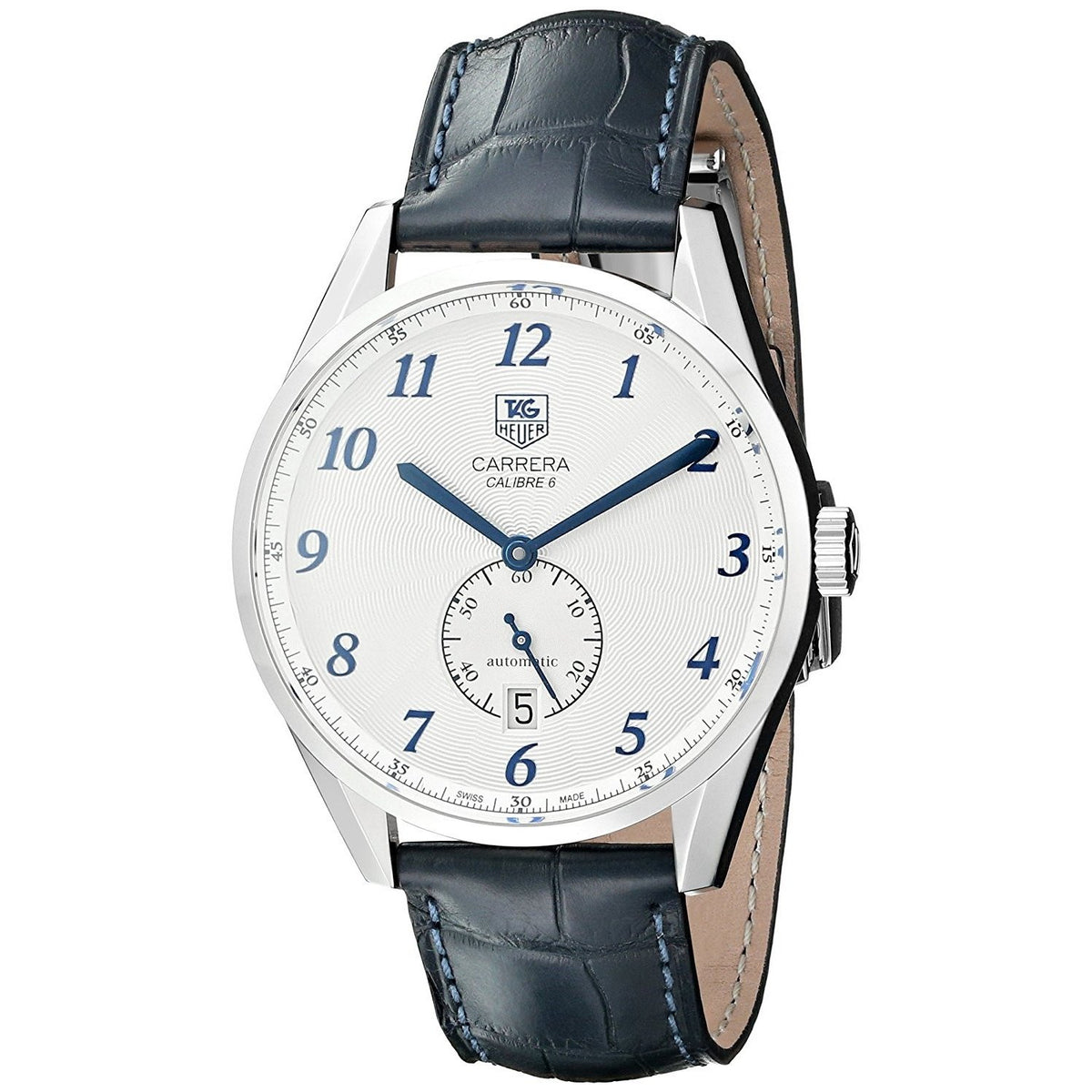 Tag Heuer Men&#39;s WAS2111.FC6293 Carrera Automatic Blue Leather Watch