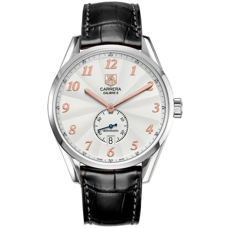 Tag Heuer Men&#39;s WAS2112.FC6180 Carrera Automatic Black Leather Watch