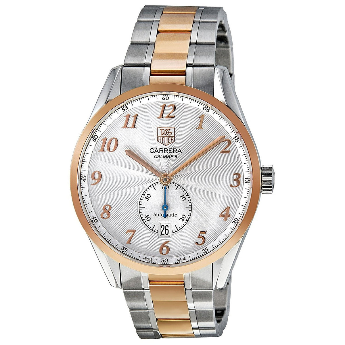 Tag Heuer Men&#39;s WAS2151.BD0734 Carrera 18kt Rose Gold Automatic Two-Tone Stainless Steel Watch