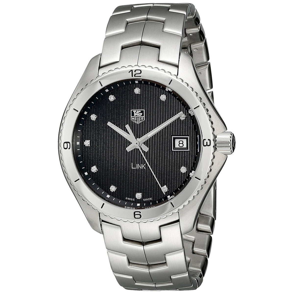 Tag Heuer Men&#39;s WAT1112.BA0950 Link Diamond Stainless Steel Watch