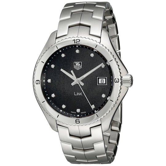 Tag Heuer Men's WAT1112.BA0950 Link Diamond Stainless Steel Watch