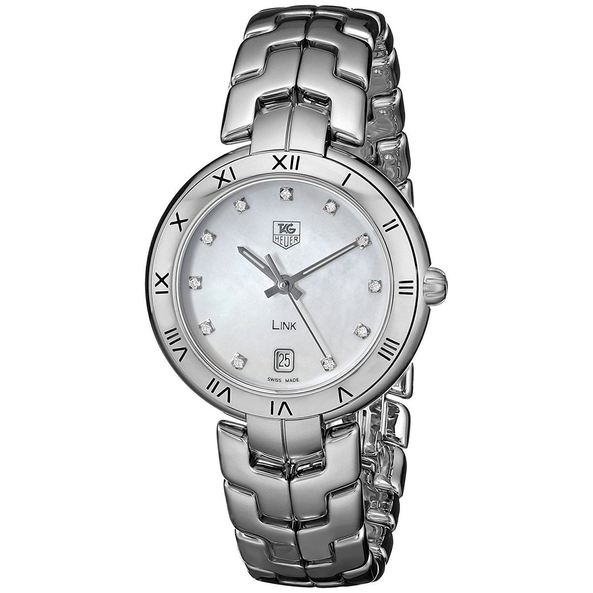 Tag Heuer Women&#39;s WAT1315.BA0956 Link Diamond Stainless Steel Watch
