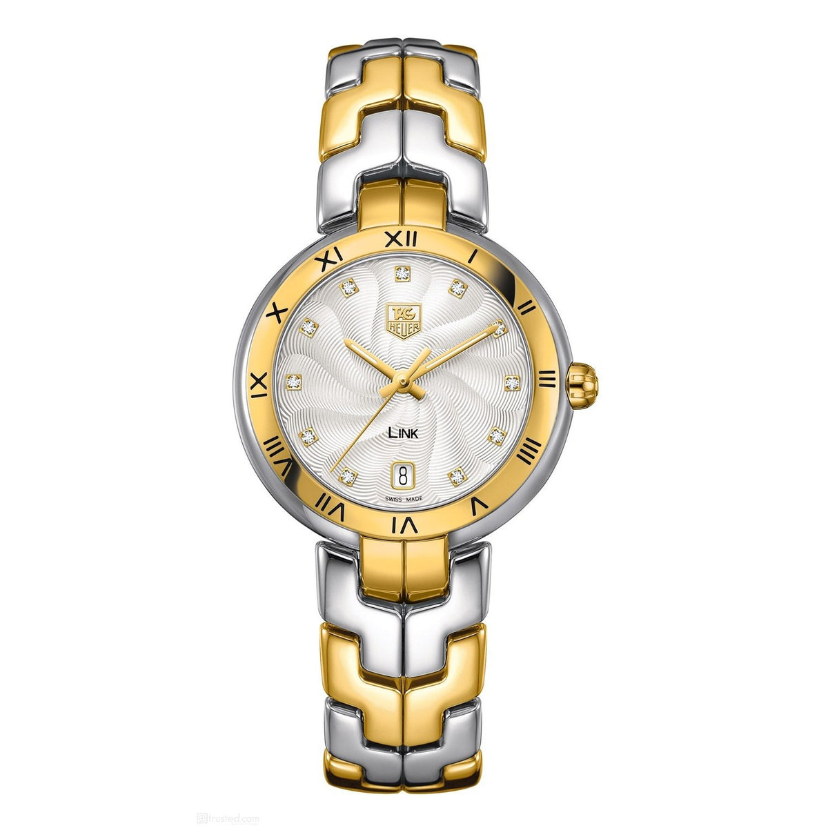 Tag Heuer Women&#39;s WAT1350.BB0957 Link 18kt yellow gold Diamond Two-Tone Stainless Steel Watch