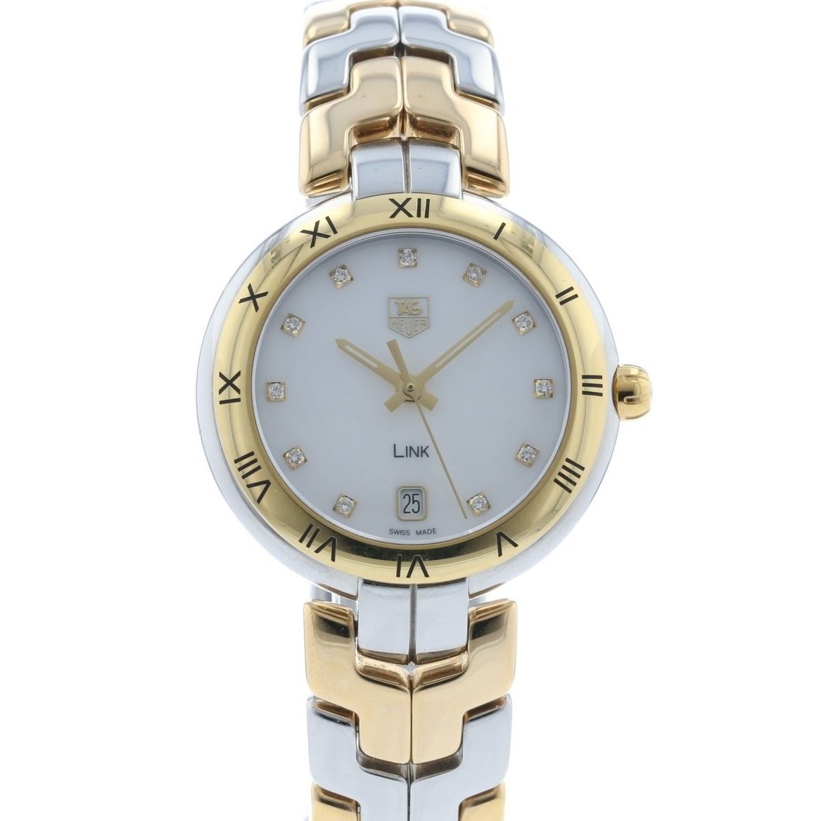 Tag Heuer Women&#39;s WAT1353.BB0962 Link 18kt yellow gold Diamond Two-Tone Stainless Steel Watch