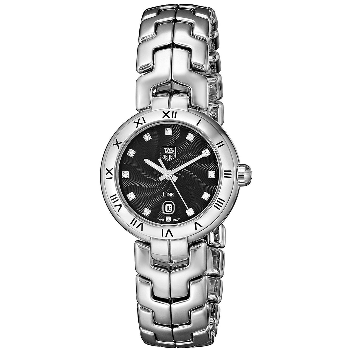 Tag Heuer Women&#39;s WAT1410.BA0954 Link Diamond Stainless Steel Watch