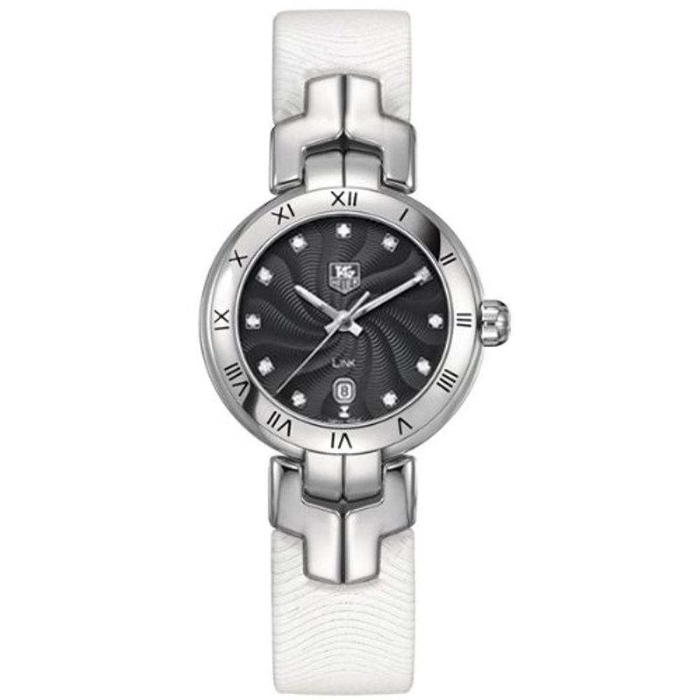 Tag Heuer Women&#39;s WAT1410.FC6316 Link White Leather Watch