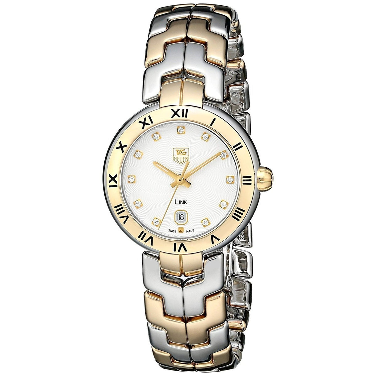 Tag Heuer Women&#39;s WAT1450.BB0955 Link 18 KT Gold Diamond Two-Tone Stainless Steel Watch
