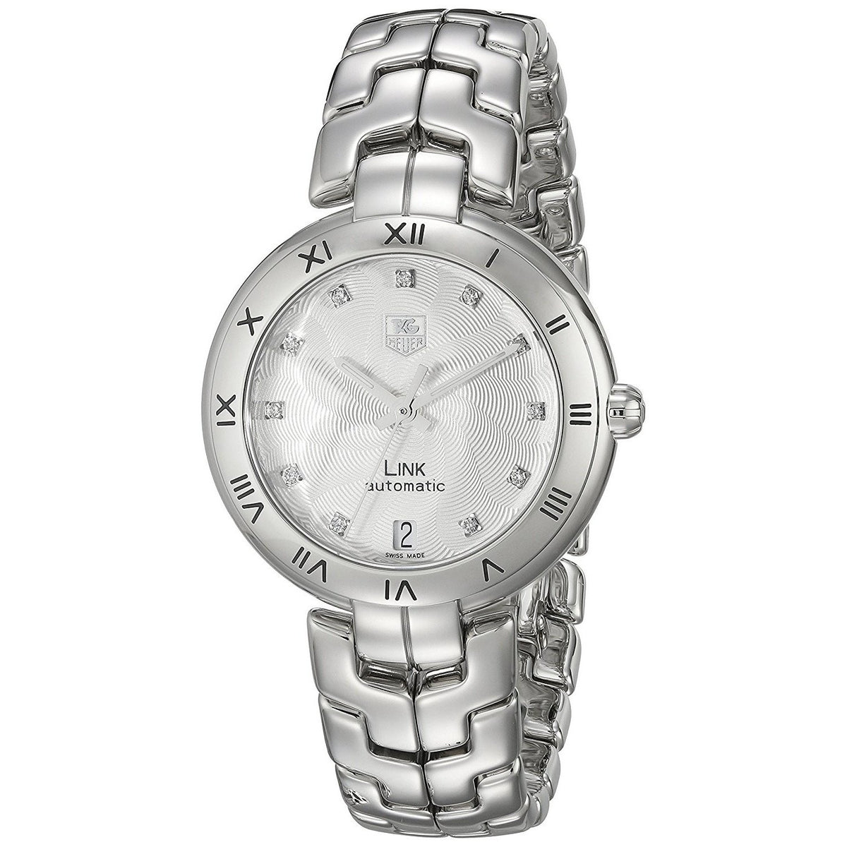 Tag Heuer Women&#39;s WAT2311.BA0956 Link Diamond Automatic Stainless Steel Watch
