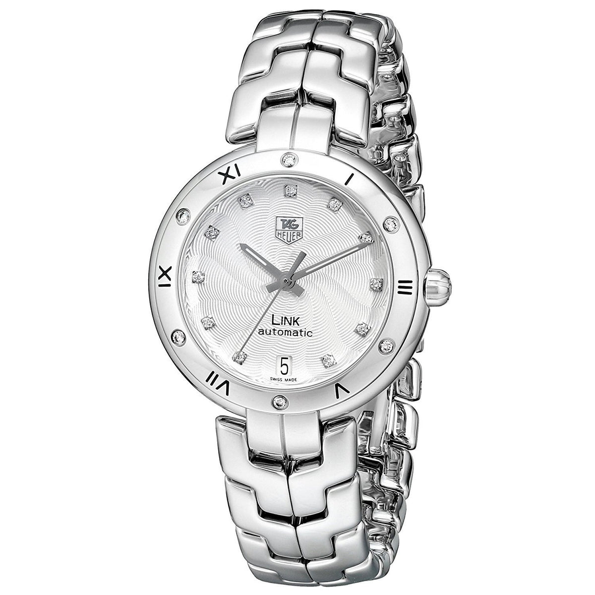 Tag Heuer Women&#39;s WAT2312.BA0956 Link Diamond Automatic Stainless Steel Watch